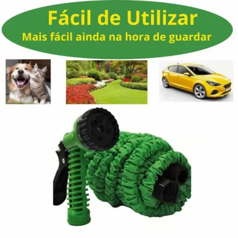 Mangueira mágica expansível elástica de jardim flexível e retrátil de 15 metros