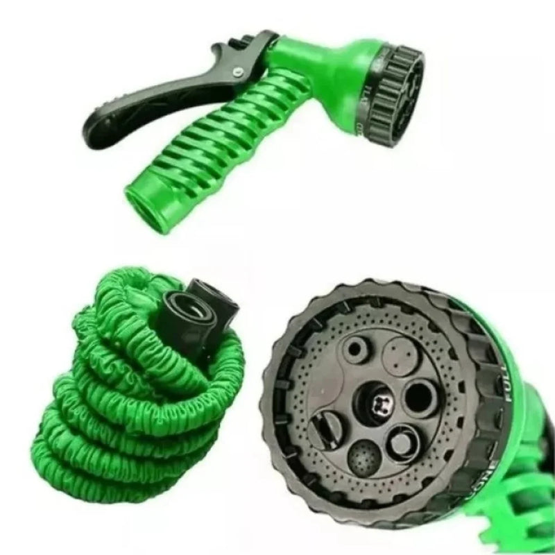 Mangueira mágica expansível elástica de jardim flexível e retrátil de 15 metros