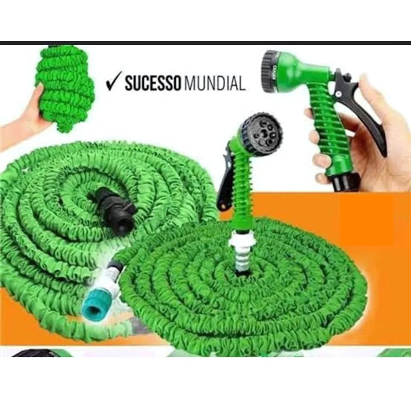 Mangueira mágica expansível elástica de jardim flexível e retrátil de 15 metros