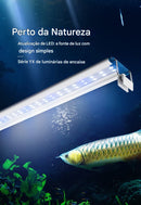 Lâmpada LED extensível de 18 a 70 cm para aquário comuns e de plantas aquáticas de 90V a 260V