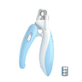 Cortador de unhas profissional para animais de estimação com luz LED e dispenser de descarte