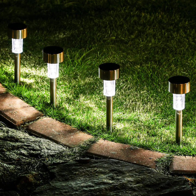 Luzes de jardim movidas a energia solar à prova d'água