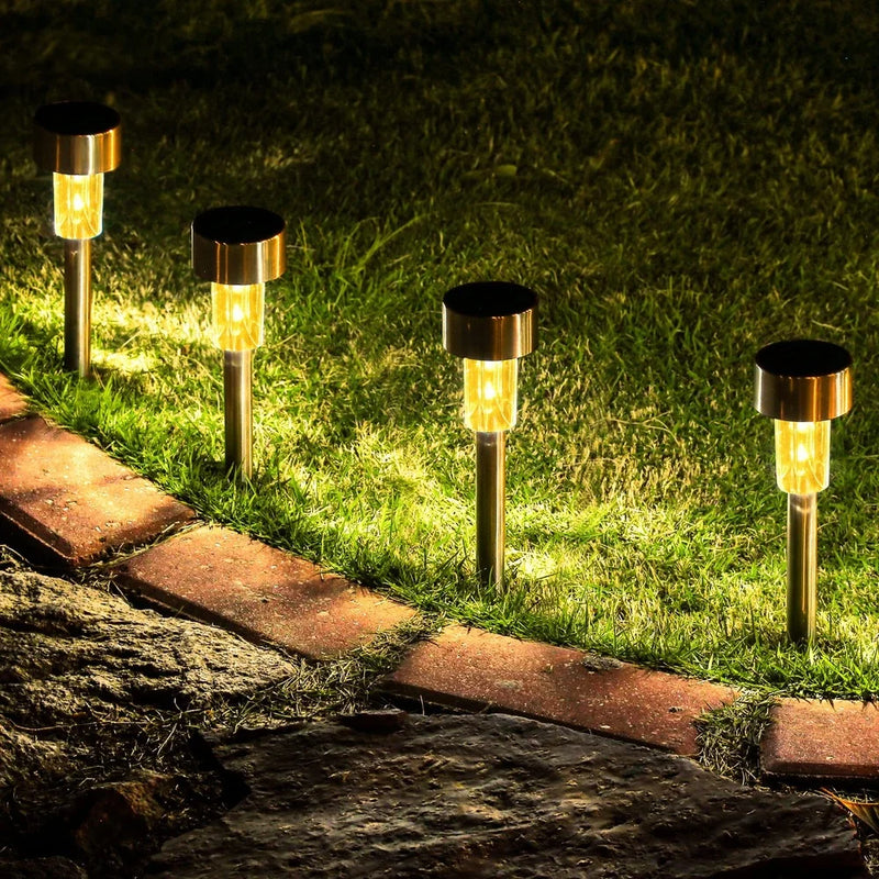 Luzes de jardim movidas a energia solar à prova d'água