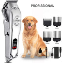 Máquina de cortar pelos profissional para cães totalmente em metal recarregável