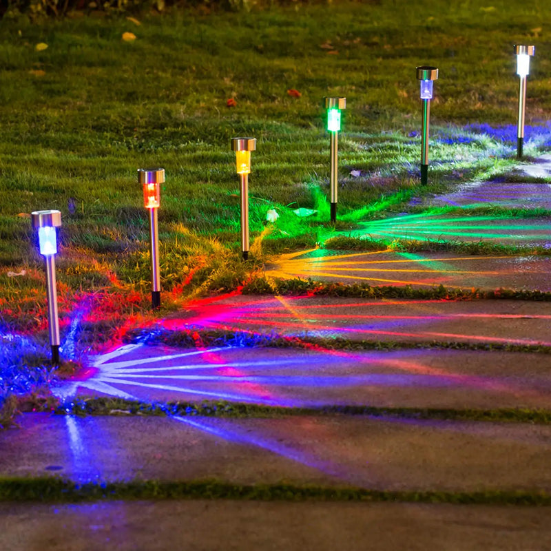 Luzes de jardim movidas a energia solar à prova d'água