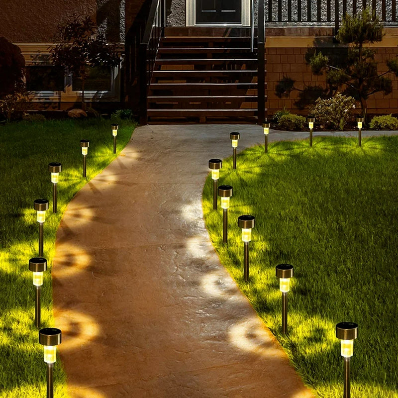 Luzes de jardim movidas a energia solar à prova d'água