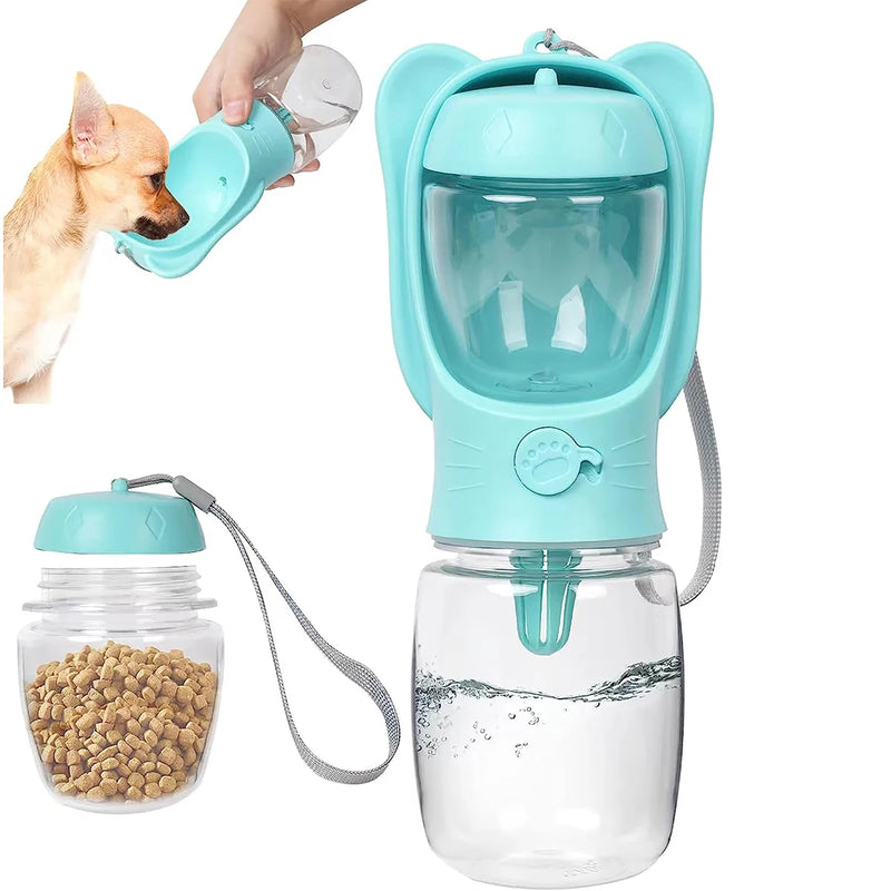 Garrafa de água e alimentador para animais de estimação