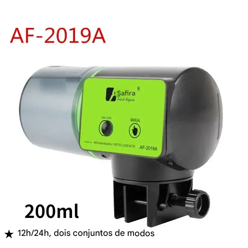 Alimentador automático inteligente com temporizador para aquário