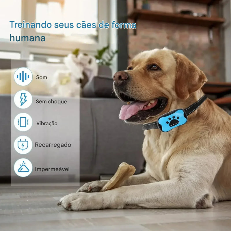 Coleira de Treinamento para Cães Anti-Latidos Ultrassônica USB