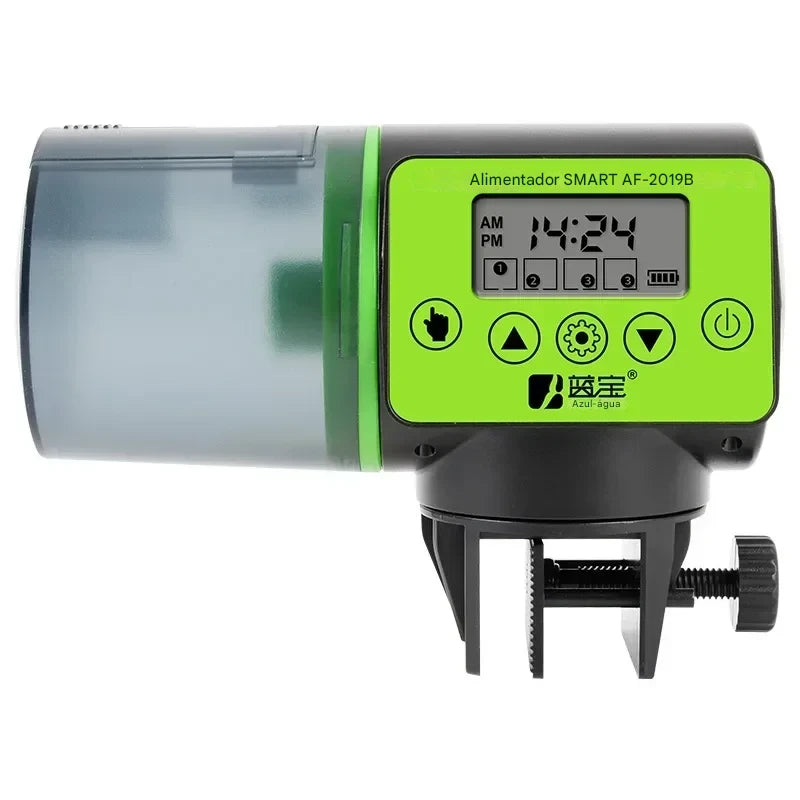 Alimentador automático inteligente com temporizador para aquário