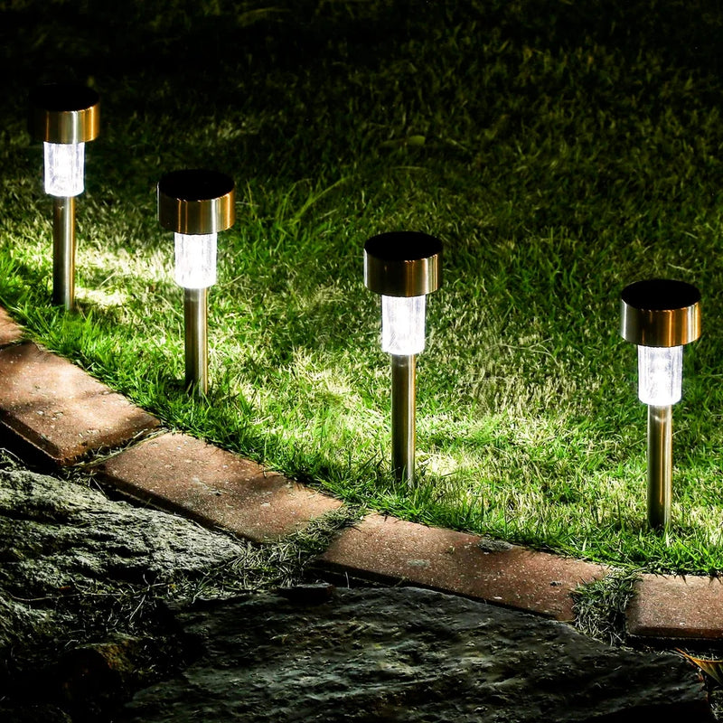 Luzes de jardim movidas a energia solar à prova d'água
