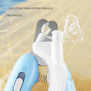Cortador de unhas profissional para animais de estimação com luz LED e dispenser de descarte