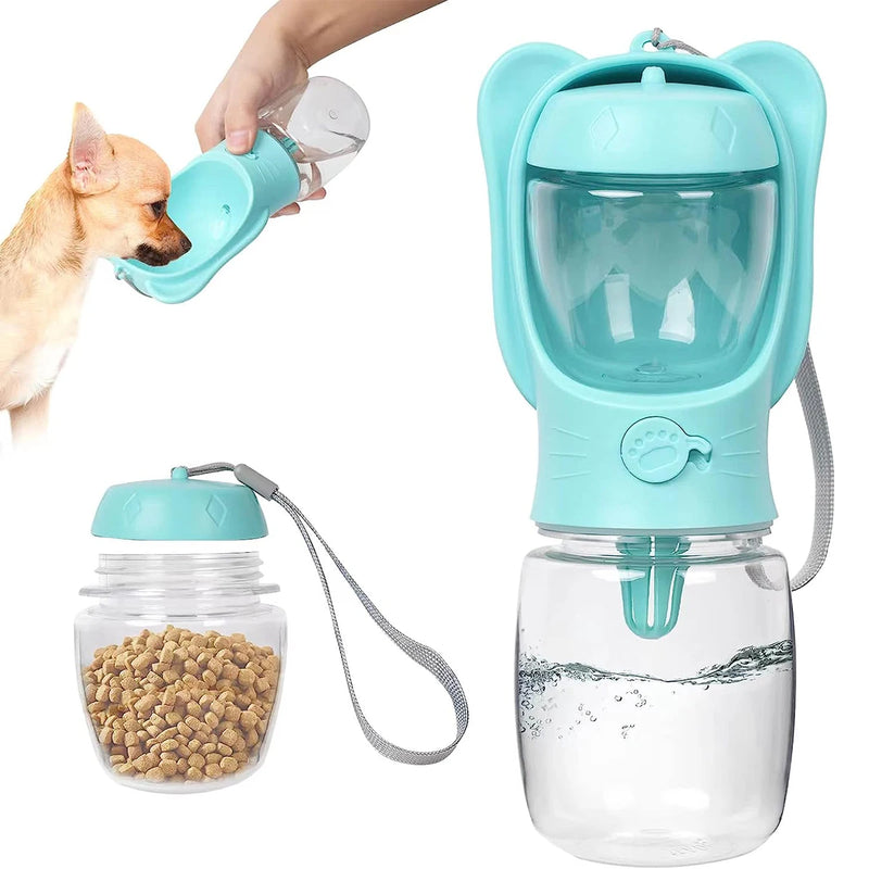 Garrafa de água e alimentador para animais de estimação