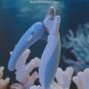 Cortador de unhas profissional para animais de estimação com luz LED e dispenser de descarte