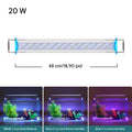 Lâmpada LED extensível de 18 a 70 cm para aquário comuns e de plantas aquáticas de 90V a 260V
