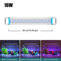 Lâmpada LED extensível de 18 a 70 cm para aquário comuns e de plantas aquáticas de 90V a 260V